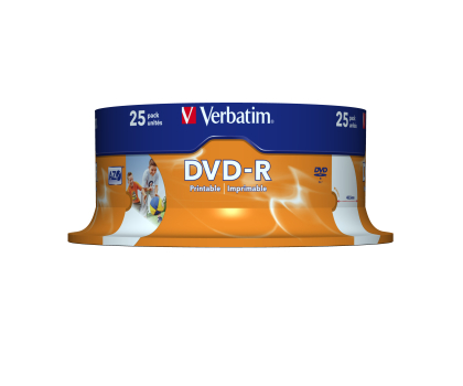 Płyta CD/DVD/Blu-Ray Verbatim 4.7GB CAKE  25szt. do nadruku